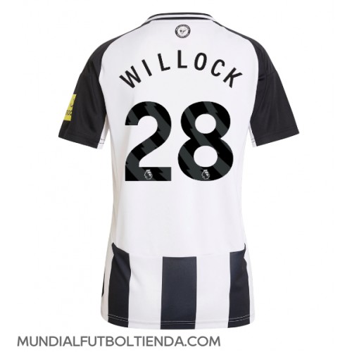 Camiseta Newcastle United Joe Willock #28 Primera Equipación Replica 2024-25 para mujer mangas cortas